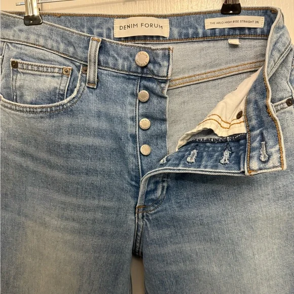 Denim Forum Aritzia Arlo high-rise straight 28l - Picture 2 of 6